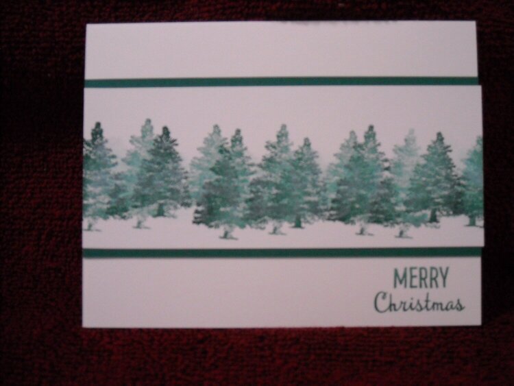 Merry Christmas Forest Trees