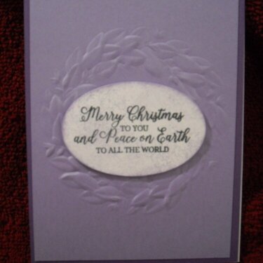 Lavender Christmas Card