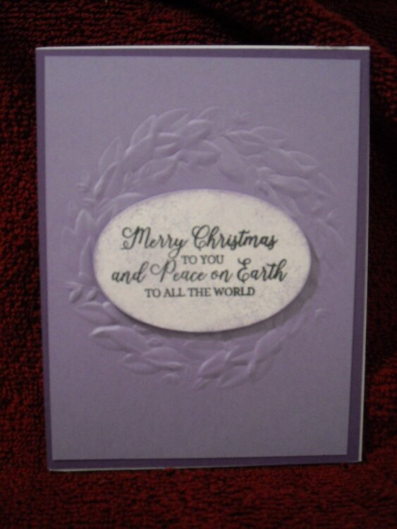 Lavender Christmas Card
