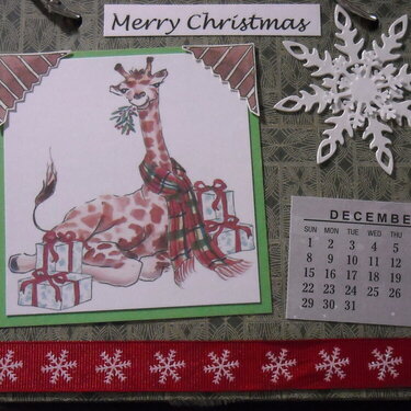 2019 Giraffe Calendar (December)