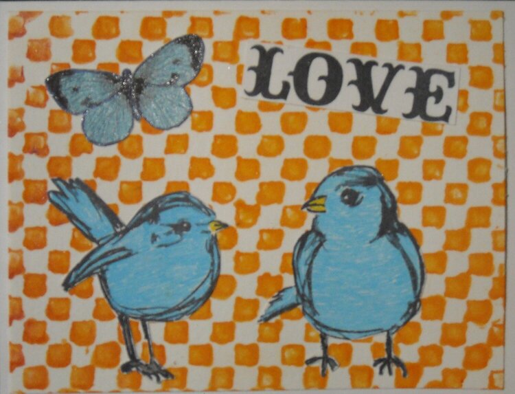 LOVE Blue Birds