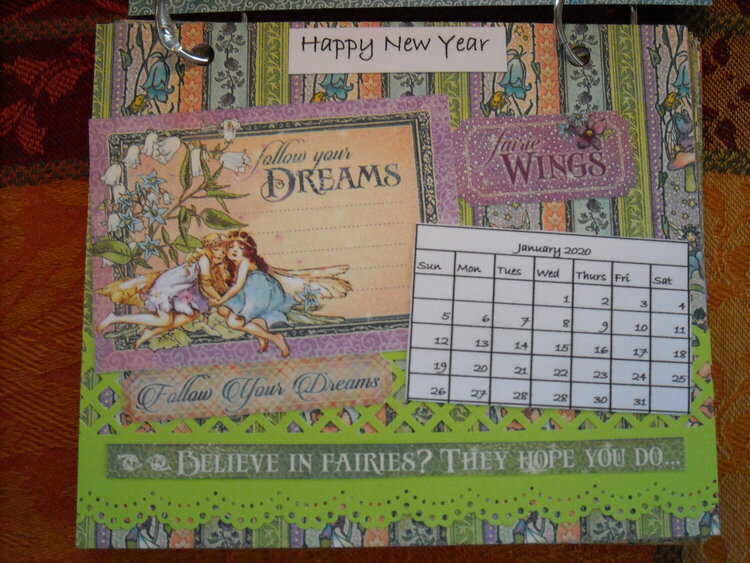Elaine&#039;s 2020 Calendar (January)