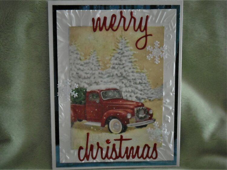 Merry Christmas - Red Truck