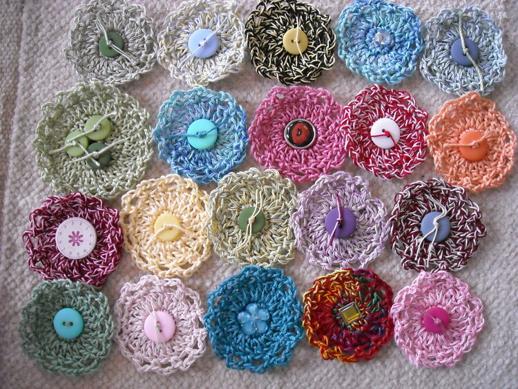 Hand Crocheted Flowers