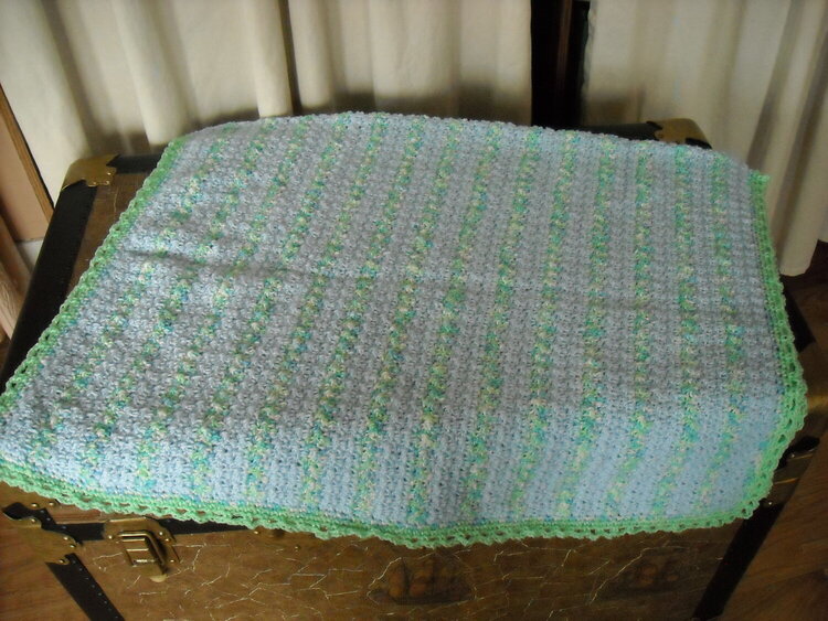 Crocheted Afghan for Baby Boy