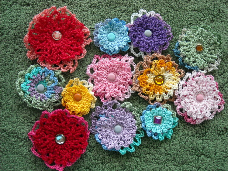Layered Crocheted Flowers