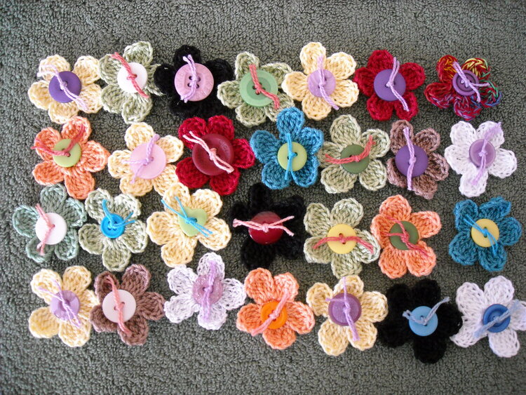 Five Petal Crocheted Flower