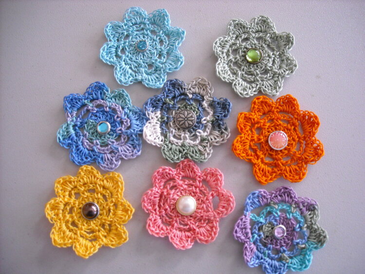 Crocheted Star Flower
