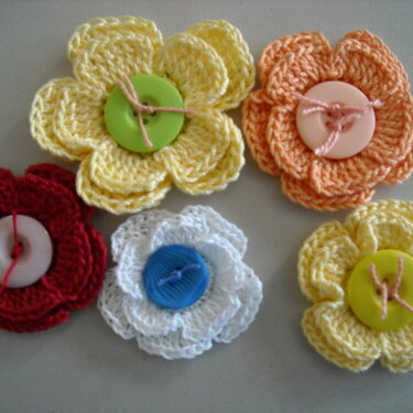 Summer Glory Crochet Flowers