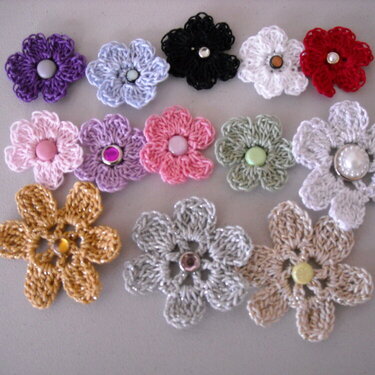 Assorted Crochet Flowers