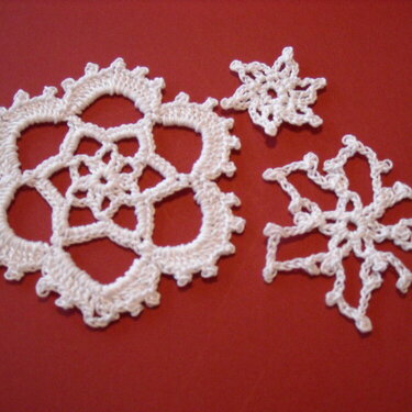 Crocheted Snowflakes