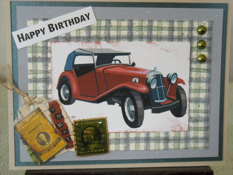 Happy Birthday (Vintage car)