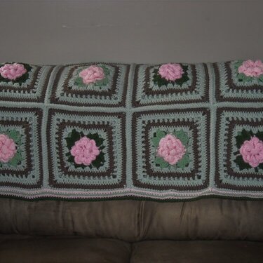 Donna&#039;s Cabbage Rose Afghan