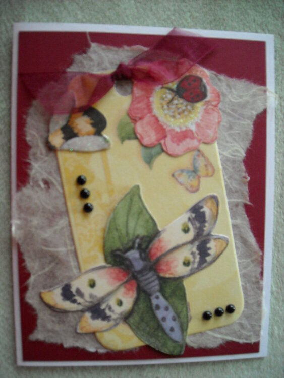 Butterfly Tag Card