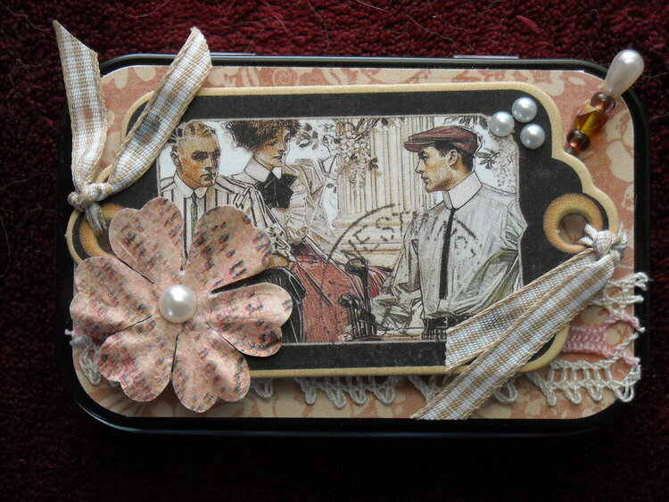 Decorated mini box for Stick Pins