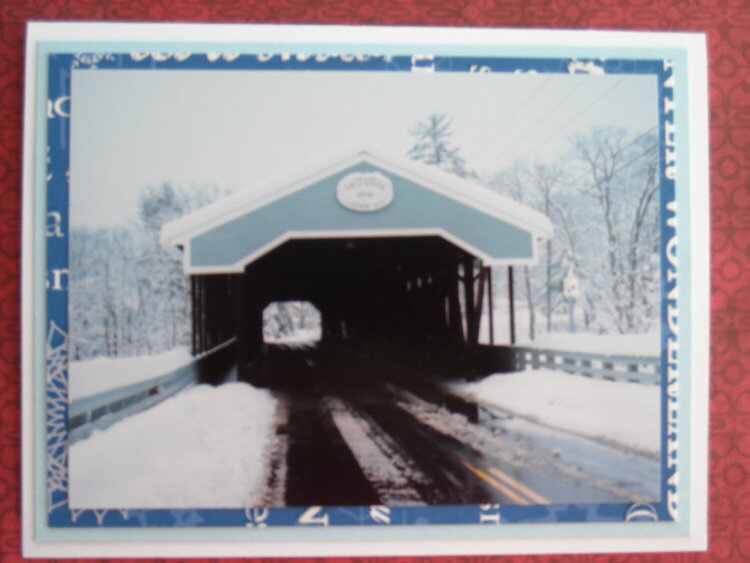 Saco River Covered Bridge in Conway, New Hampshire