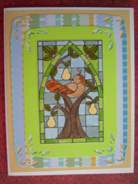 Stained glass Pear Tree