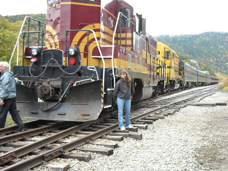 Daughter Dawn w/Conway Scenic Railroad Fall Foliage Train