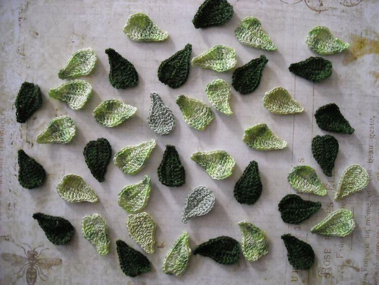 Crocheted Leaves