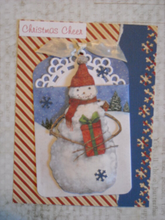 Frosty Tag Card