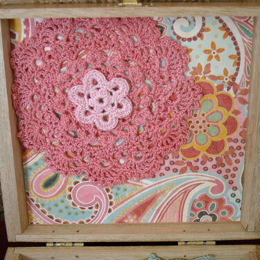Decorated Cigar Box (Inside top)