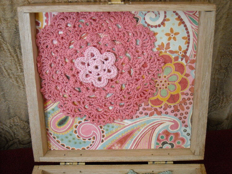 Decorated Cigar Box (Inside top)