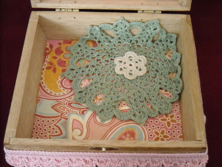 Decorated Cigar Box (inside bottom)
