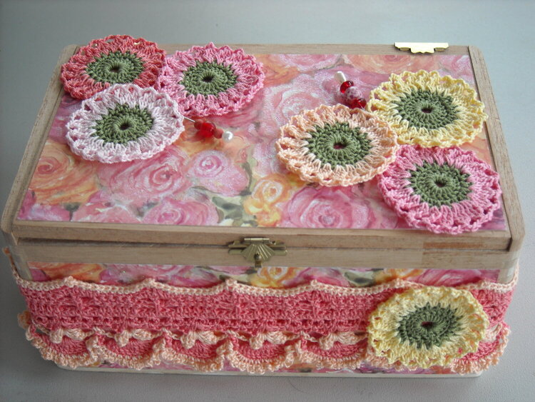 Floral Altered Cigar Box