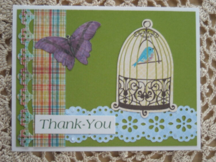 Birdcage &amp; Butterfly Thank-You