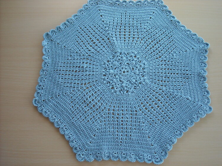 Delft Blue Crochet Doily