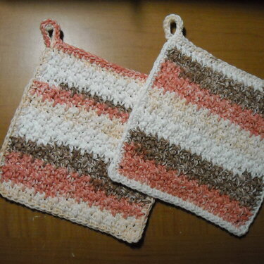 Pair of Crochet Pot Holders