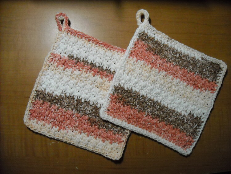 Pair of Crochet Pot Holders