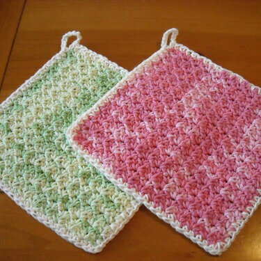 Pair of Crochet Potholders #2