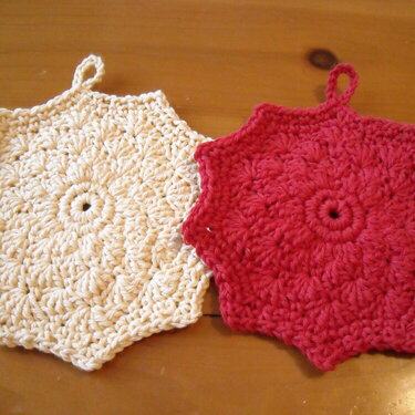 Pair of Crochet Potholders #1