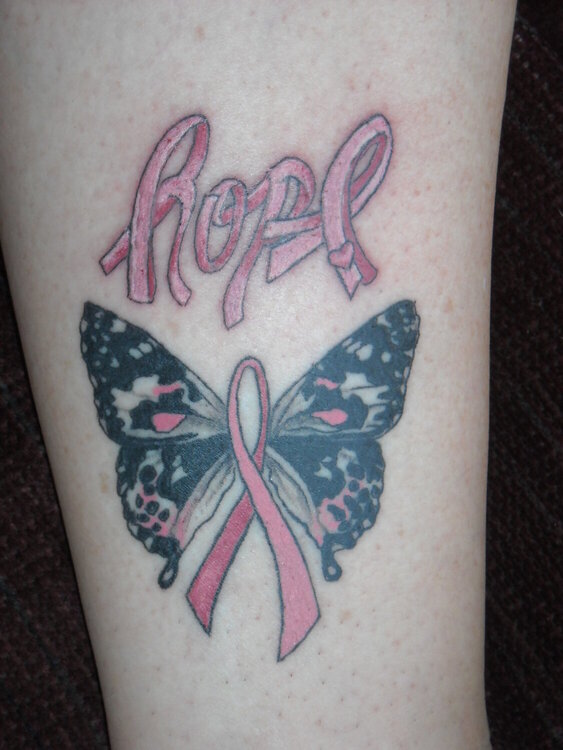 My Breast Cancer Tattoos (Right Ankle)