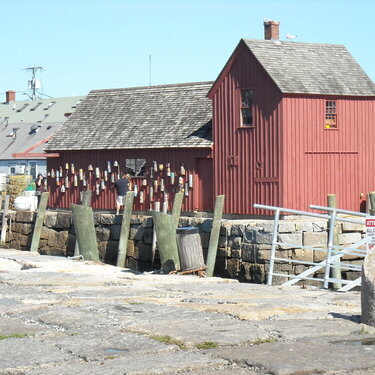 Bouys in Rockport, Ma.