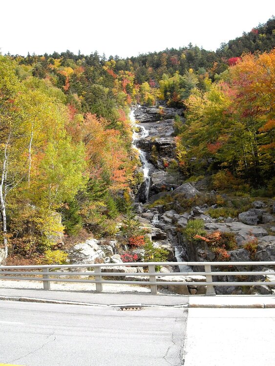 Silver Cascade Falls in New Hampshire