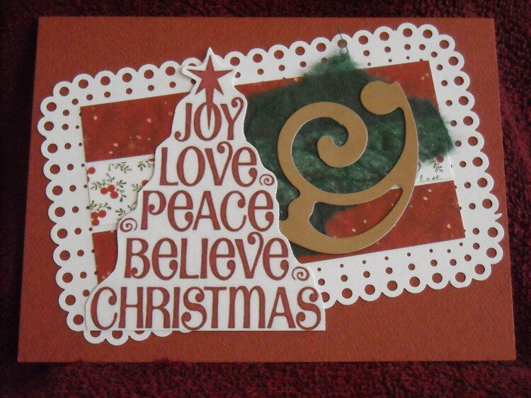 JOY LOVE PEACE BELIEVE CHRISTMAS