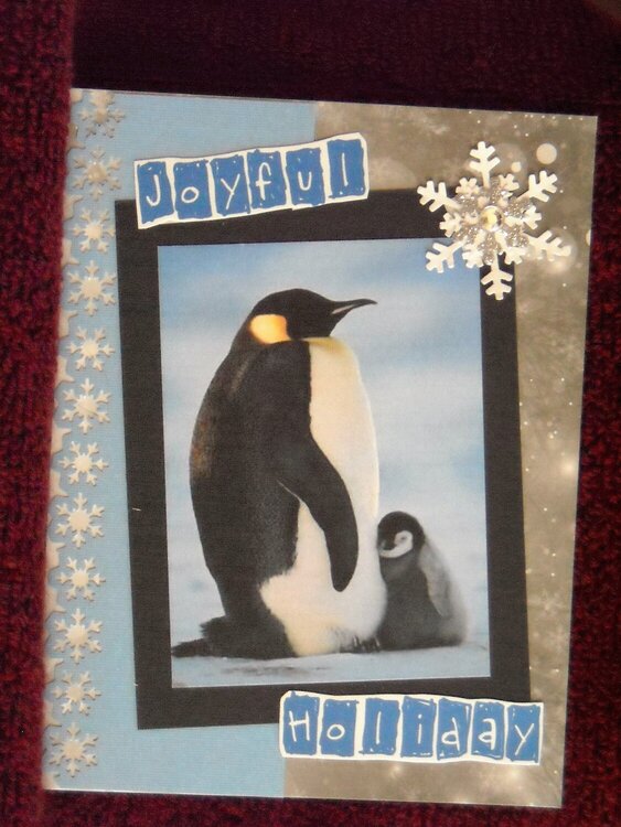 Joyful Holiday Penguins