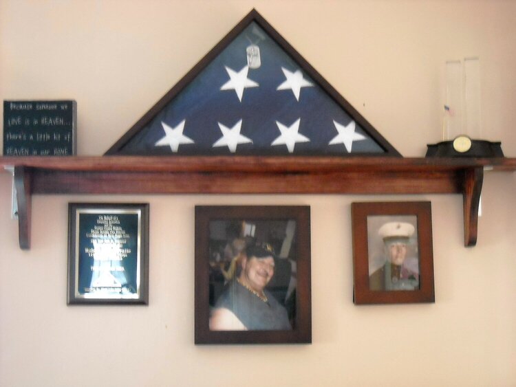 Memorial Wall for Brother-in-law Robert Pratte