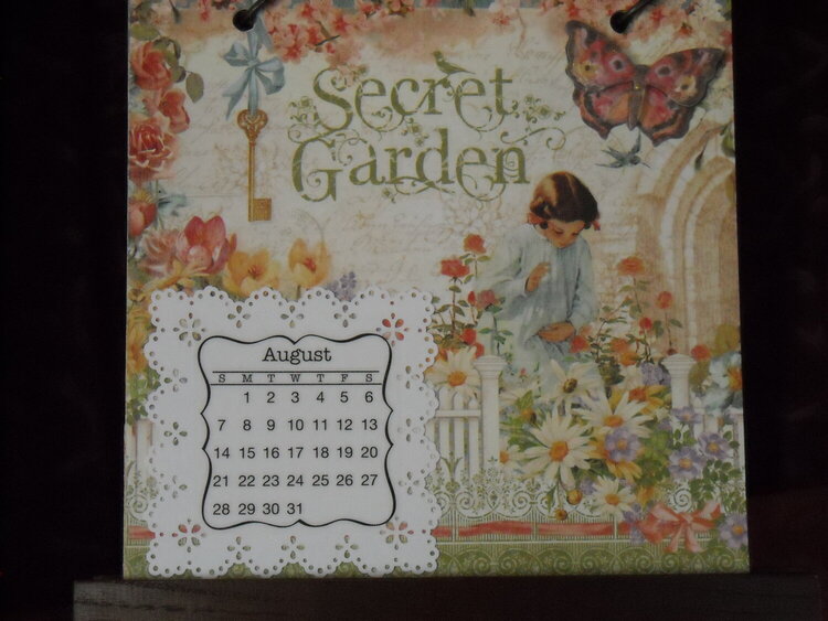 Secret Garden Calendar (August)