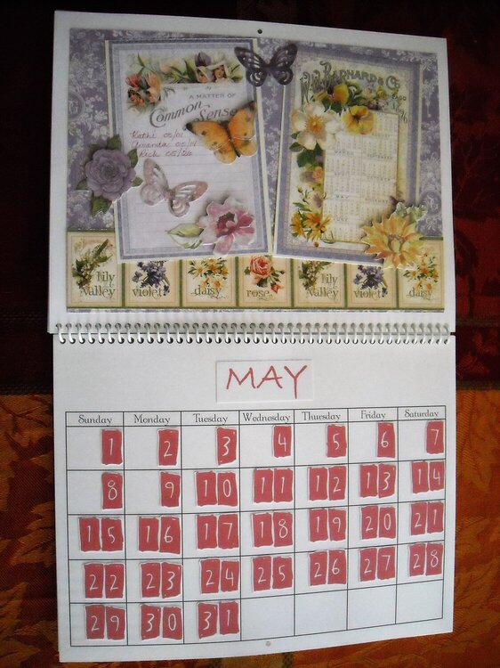 Secret Garden Wall Calendar (May)