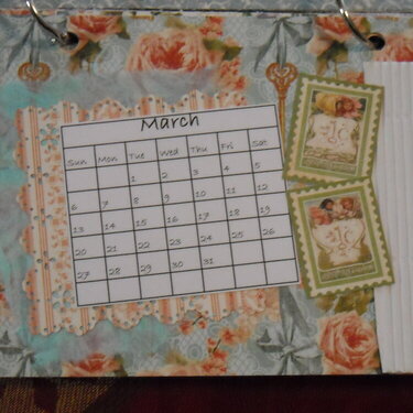 Secret Garden Desk Calendar (March)