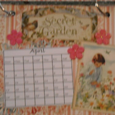 Secret Garden Desk Calendar (April)