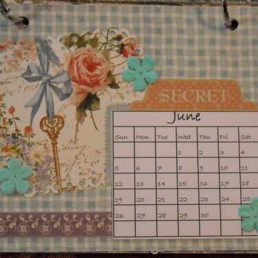 Secret Garden Desk Calendar (June)