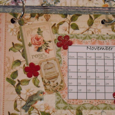 Secret Garden Desk Calendar (November)
