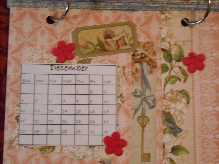 Secret Garden Desk Calendar (December)