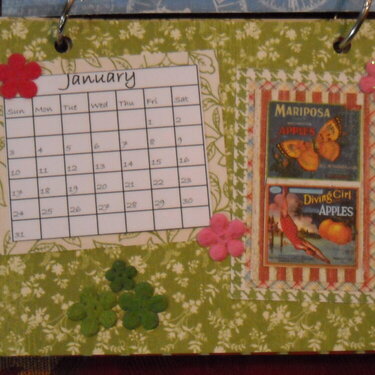 Times Nouveau Desk Calendar (January)