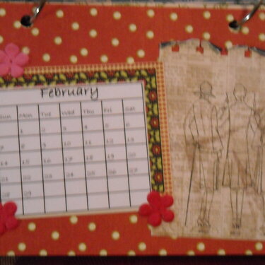 Times Nouveau Desk Calendar (February)