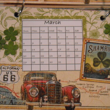 Times Nouveau Desk Calendar (March)